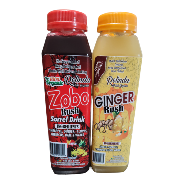 Introducing our dynamic duo: the ZOBO Rush and Ginger Rush drinks in one convenient assorted pack! Enjoy the exhilarating fusion of tangy hibiscus and spicy ginger flavors.